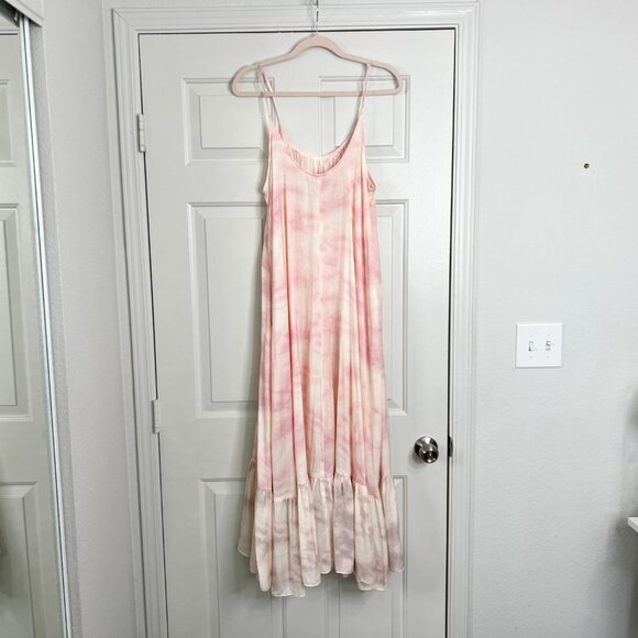 Free People Intimately Full On Tie Dye Long Slip Maxi Dress - Picture 7 of 8